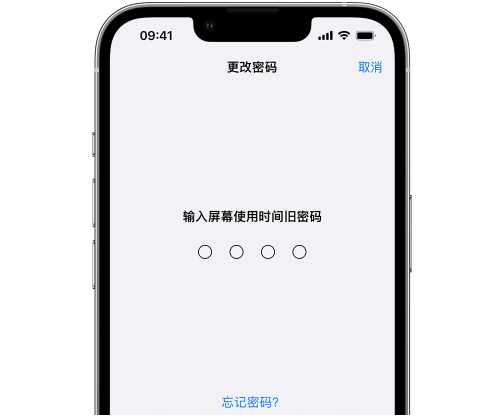 东路镇iPhone屏幕维修分享iPhone屏幕使用时间密码忘记了怎么办 