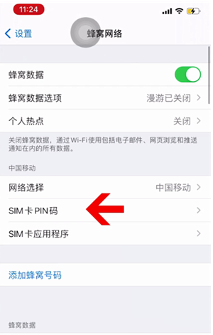 东路镇苹果14维修网分享如何给iPhone14的SIM卡设置密码 