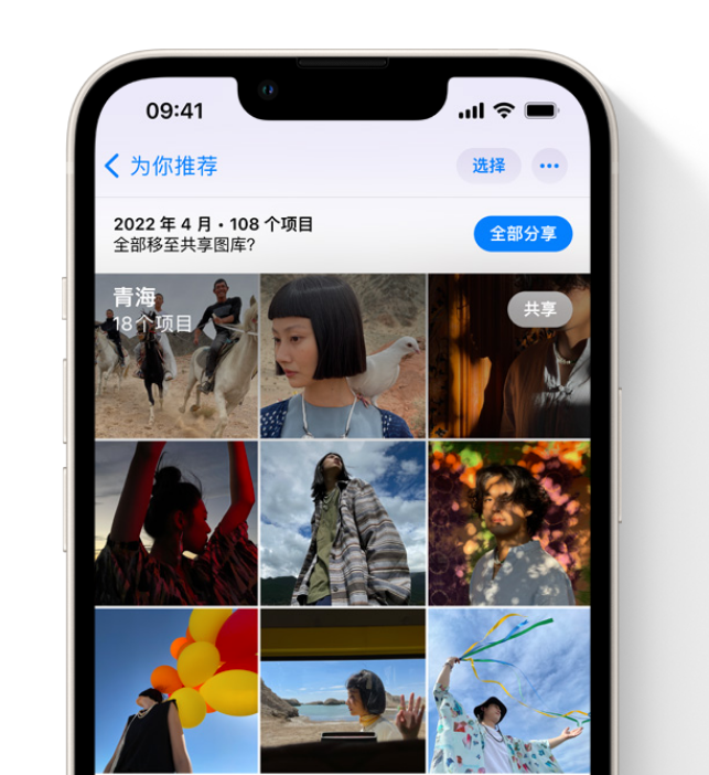 东路镇苹果维修网点分享在 iPhone 上使用共享图库 