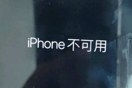 东路镇苹果服务网点分享锁屏界面显示“iPhone 不可用”如何解决 